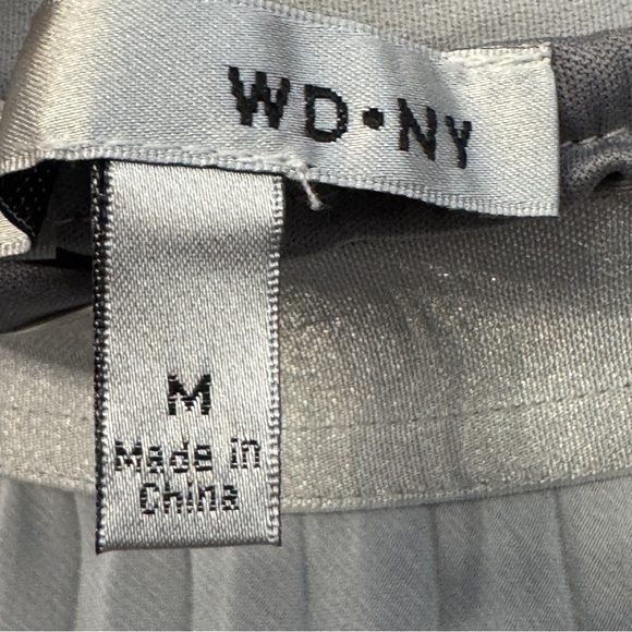 WD·NY Pleated Midi Skirt Multicolor Abstract Colorblock Size M - Picture 4 of 6